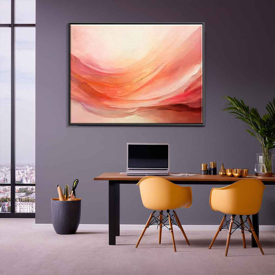 Waves of Peach and Pink