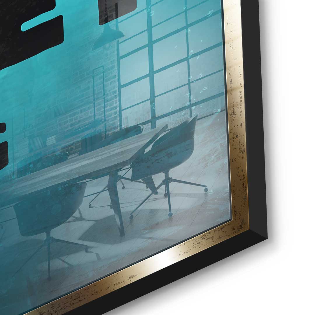 Mindset is everything #Goldfish - Acrylic glass