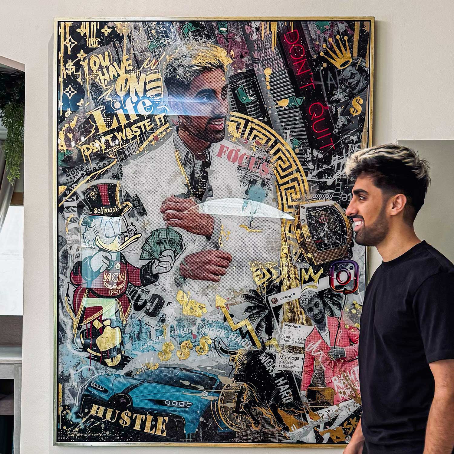 <tc>Commissioned Artwork</tc> - Mo Vlogs Street Art Portrait