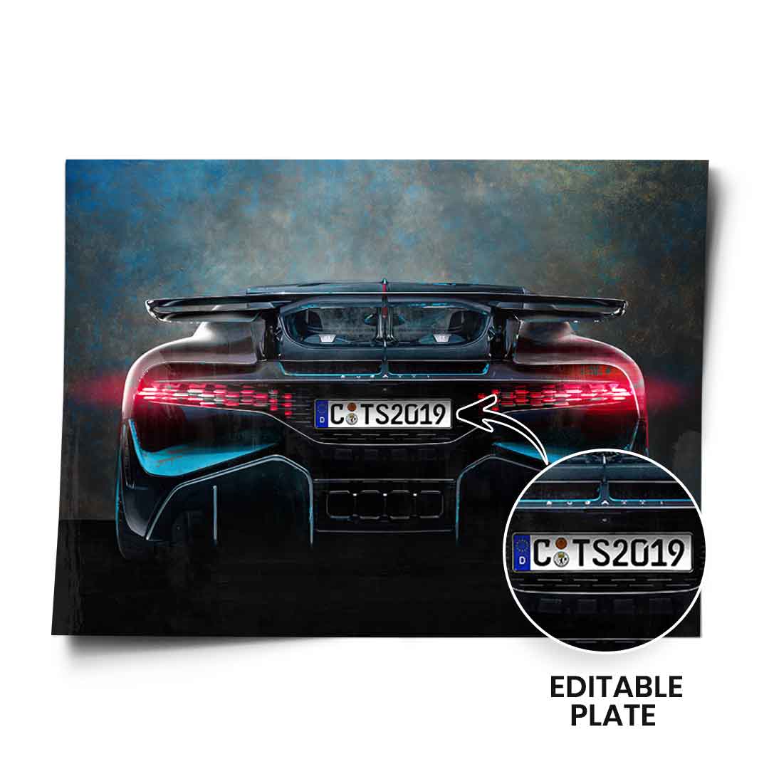 Bugatti Backside - Poster - customizable
