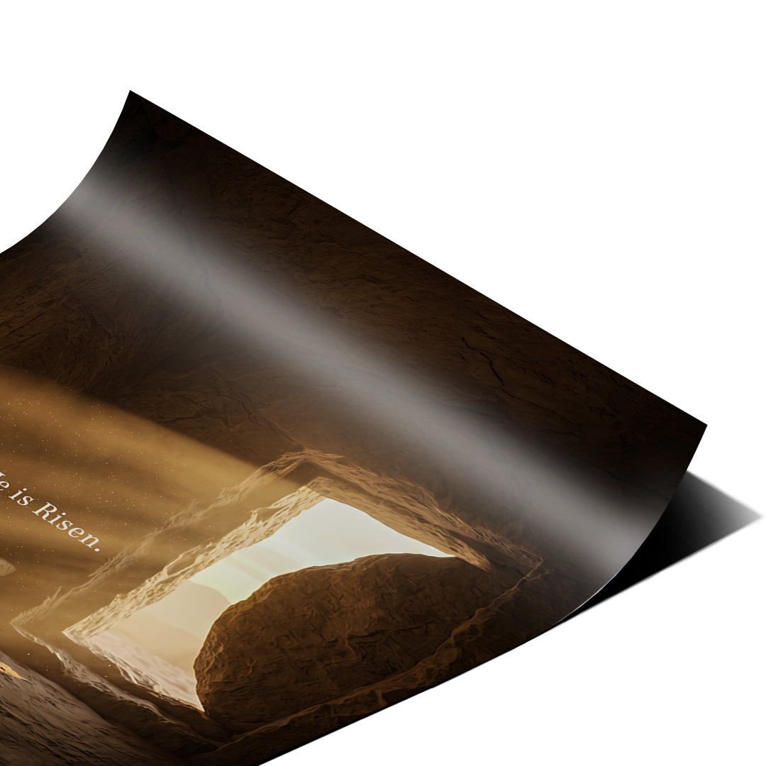 He is Risen Poster Detail Ecke