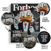 Personalisierbar Billionaire Duck - Leinwand