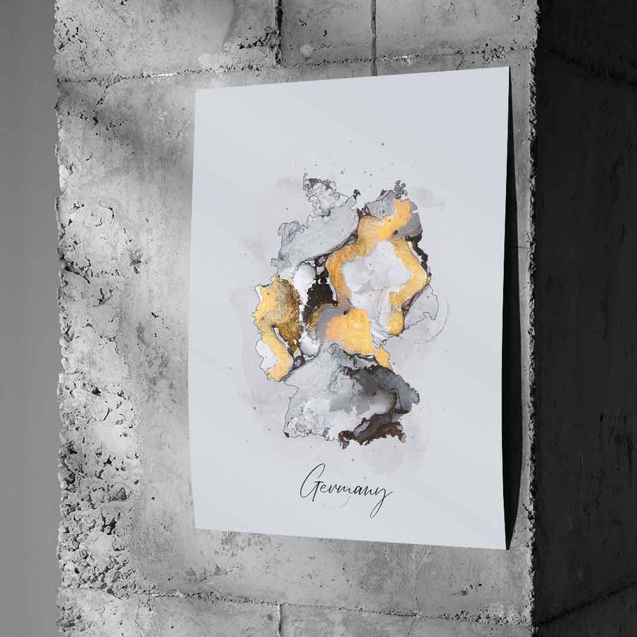 Abstrakte Länder – Niemcy – Plakat