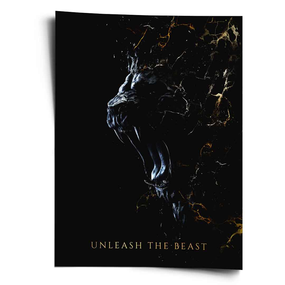 Abstract Lion - Poster