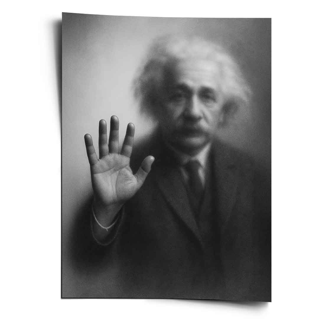 Einstein's Silhouette - Poster