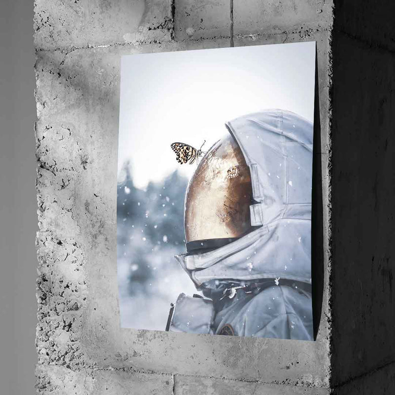 Astronaut Butterfly - Poster