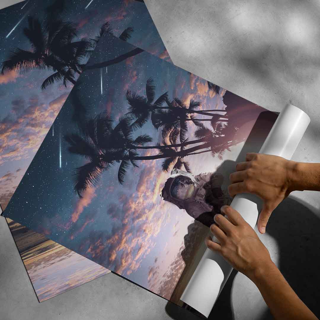 Astronaut Walk - Poster