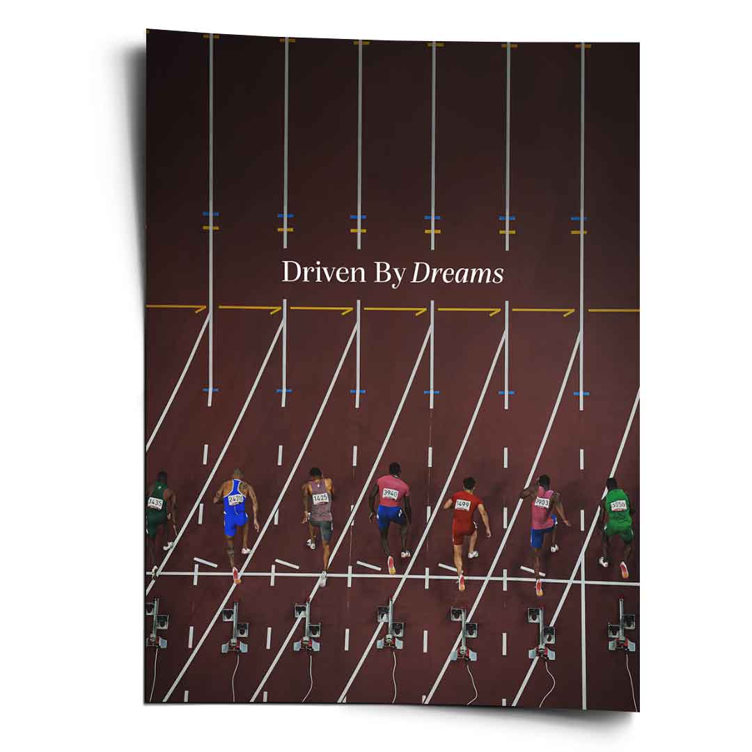 Driven by dreams #Athletics - Poster