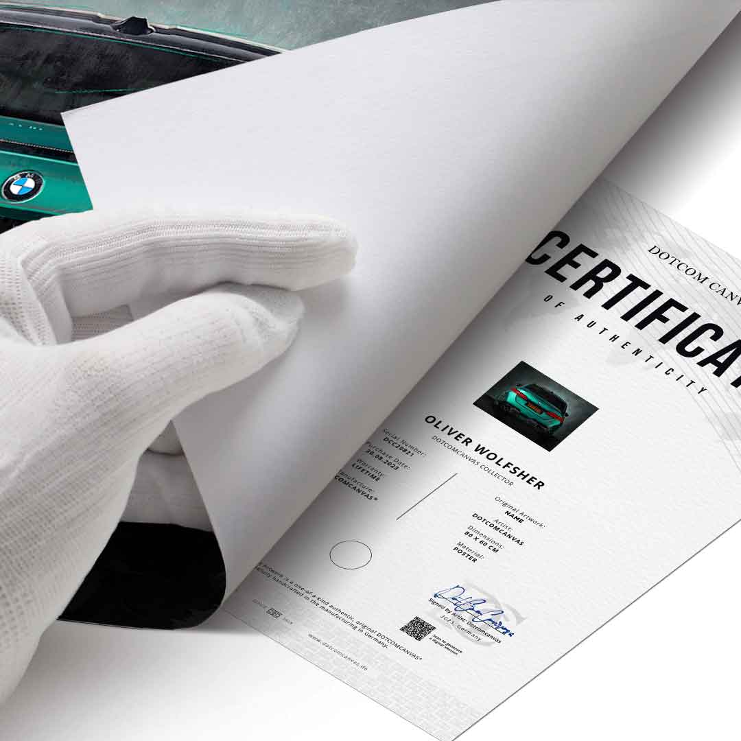 BMW M5 Backside - Poster