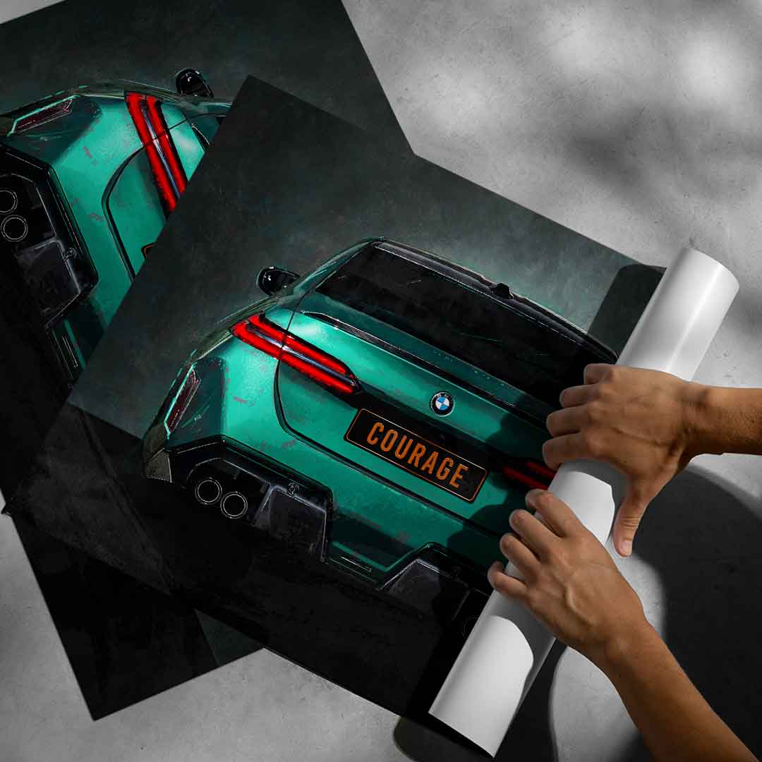 BMW M5 Backside - Poster