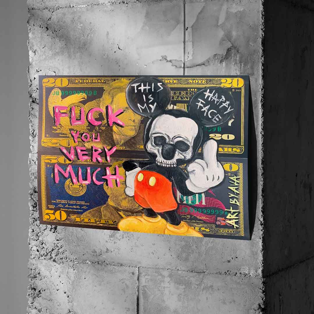 Badass Comic Mouse - Poster