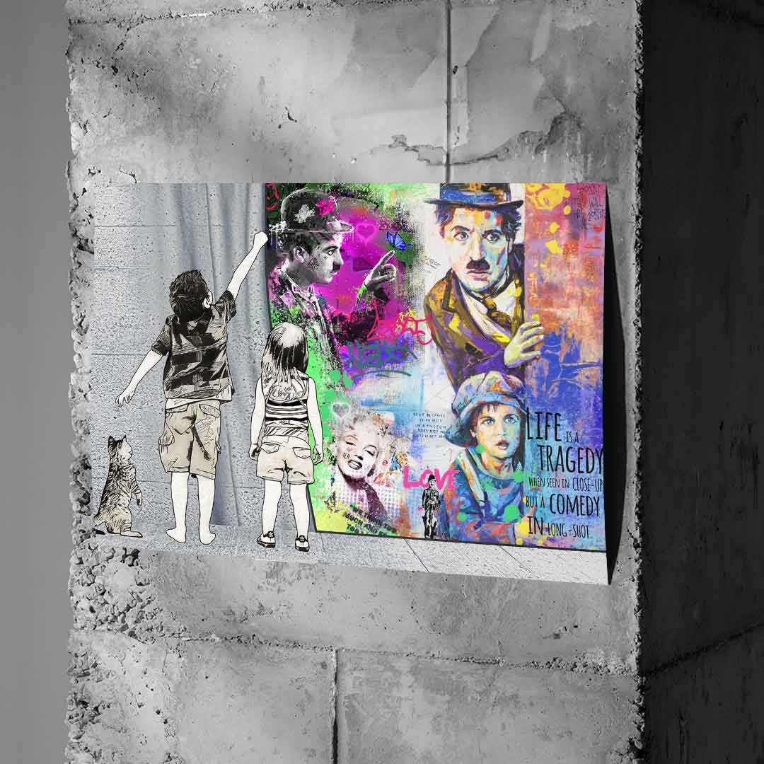 Banksy Curtain - Poster