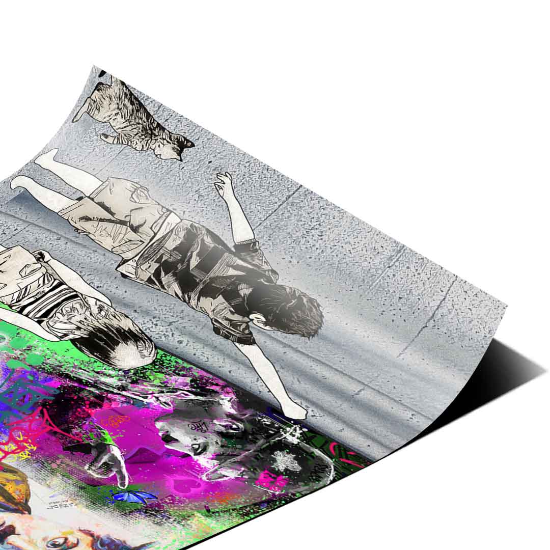 Banksy Curtain - Poster