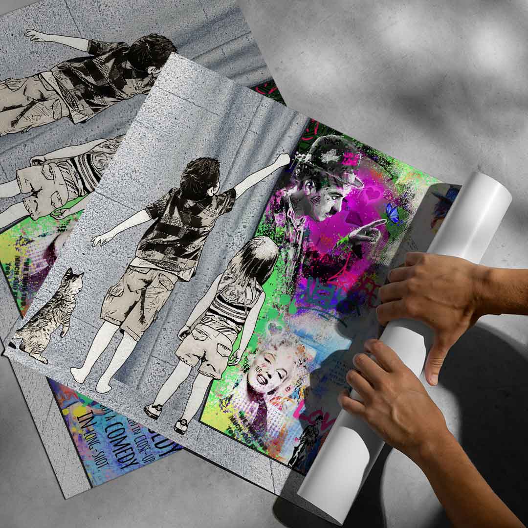 Banksy Curtain - Poster