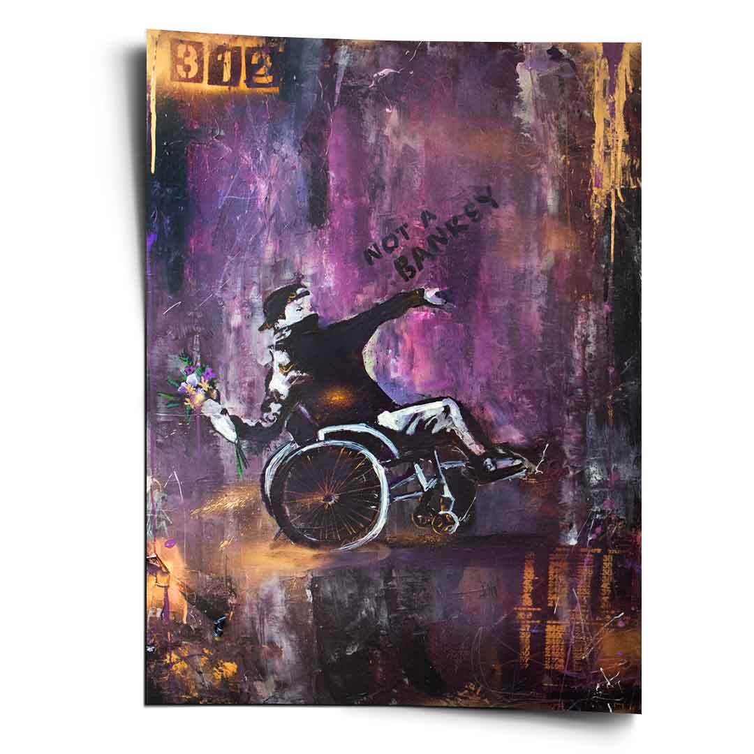 Banksy Wheelchair - Poster