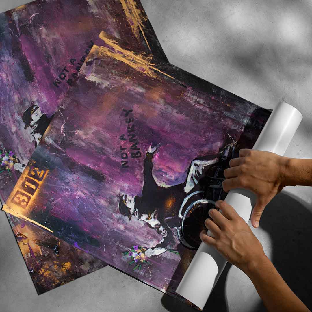 Banksy Wheelchair - Poster