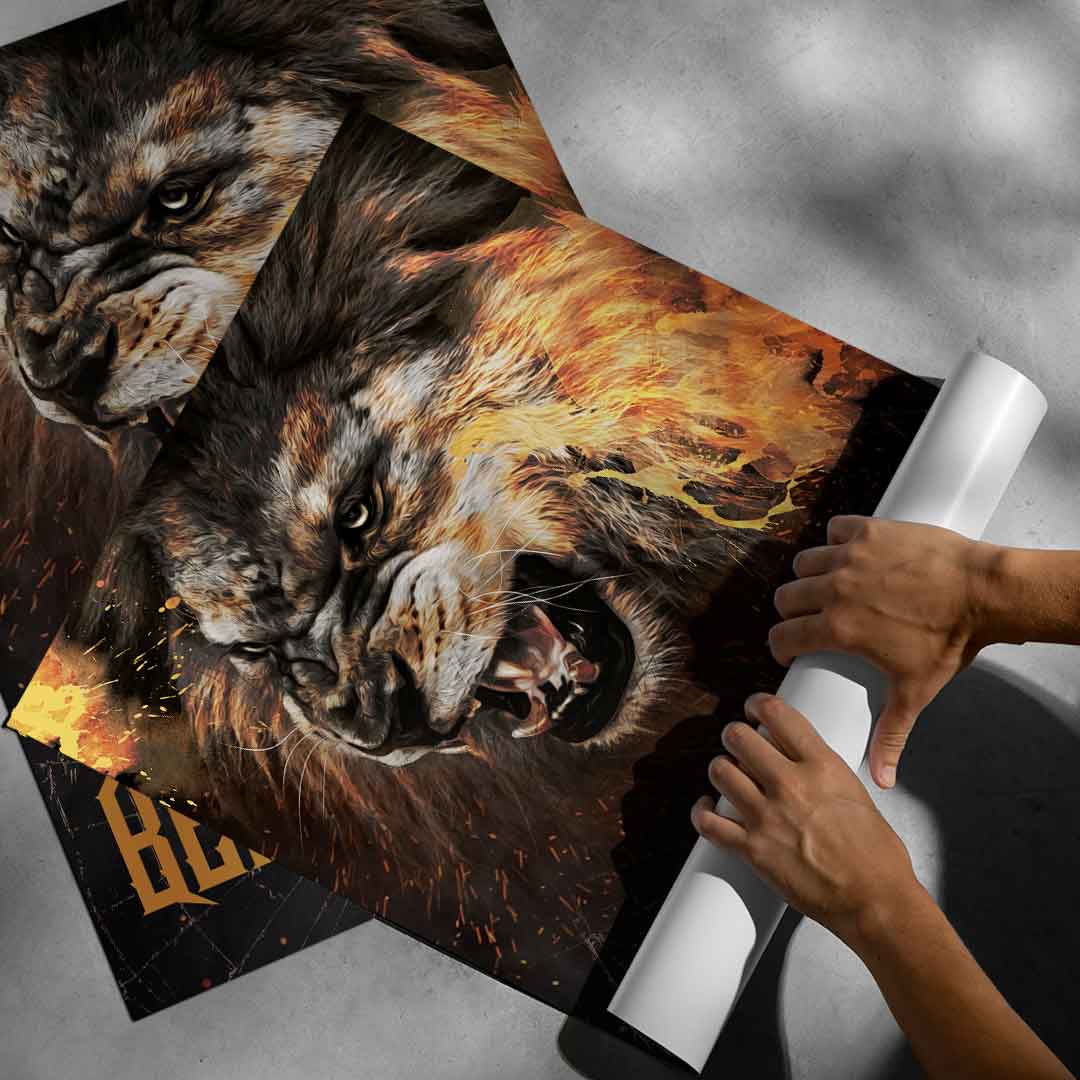 Beast Mode Lion - Poster