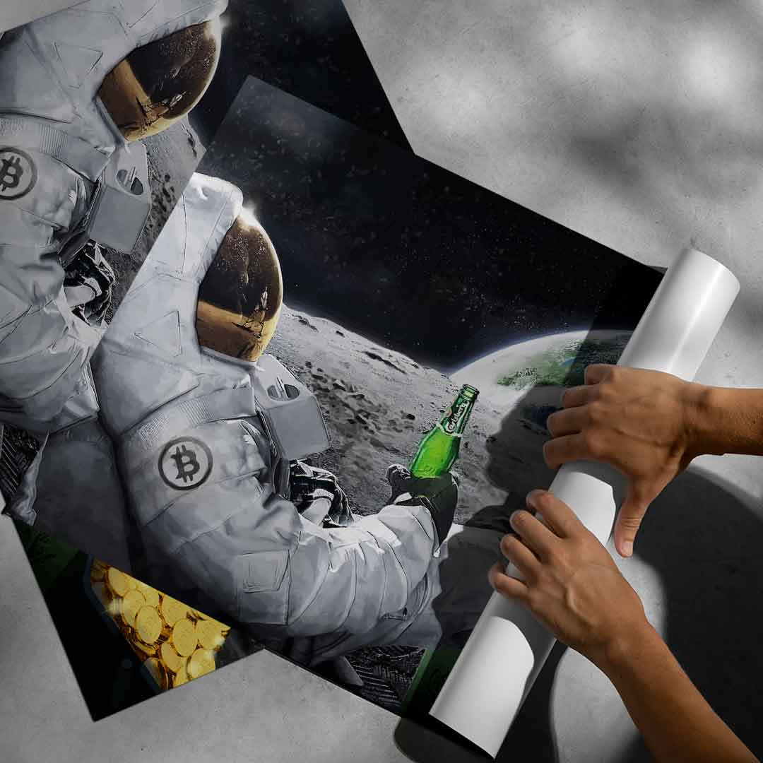 Bitcoin Astronaut Lifestyle - Poster