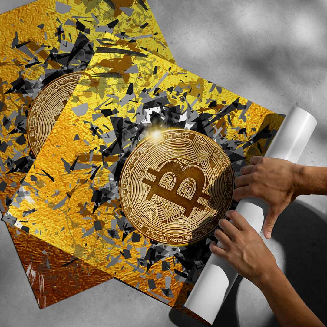 Bitcoin explosion - poster