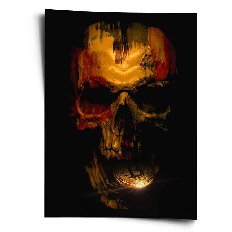 Bitcoin Skull - Poster