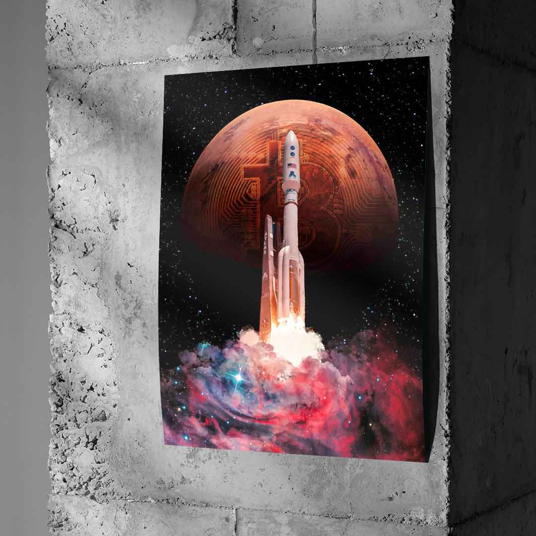 BITCOIN ROCKET - Poster
