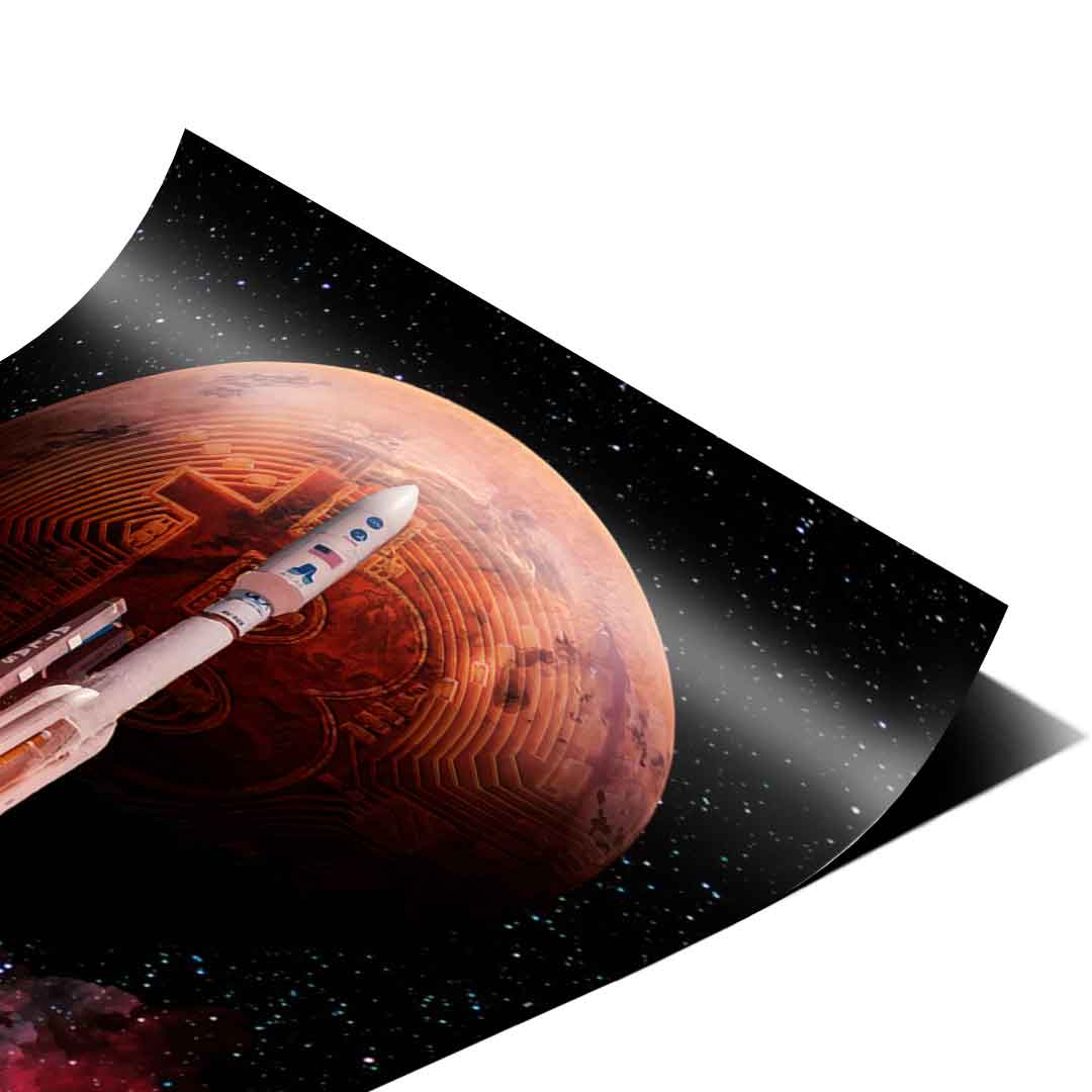 BITCOIN ROCKET - Poster
