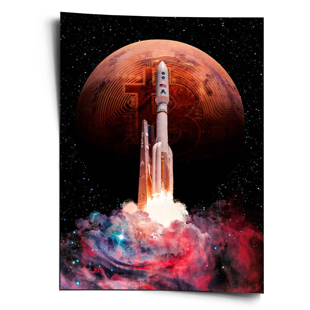 BITCOIN ROCKET - Poster
