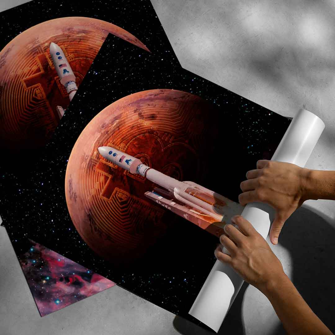 BITCOIN ROCKET - Poster