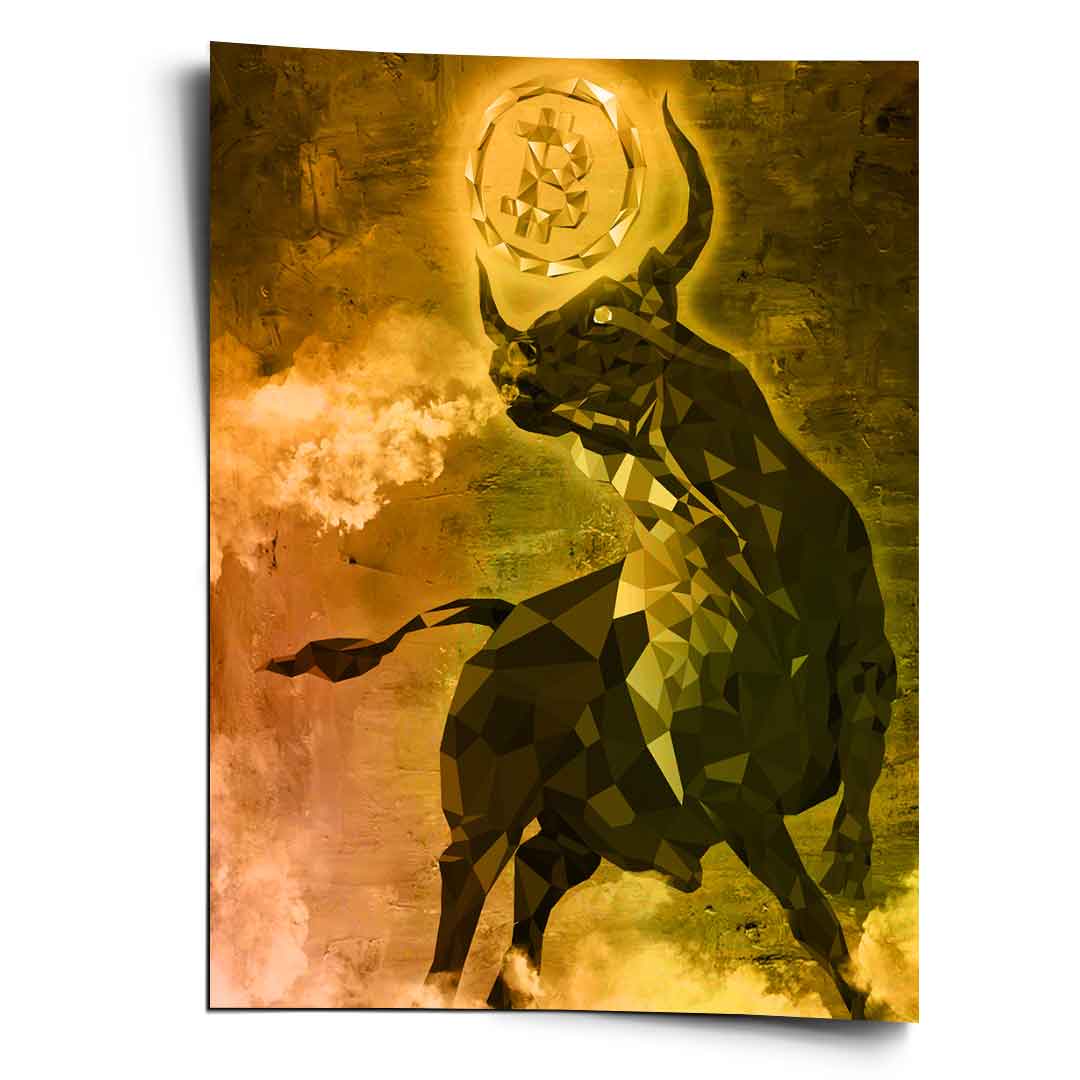 Bitcoin Stier - Poster