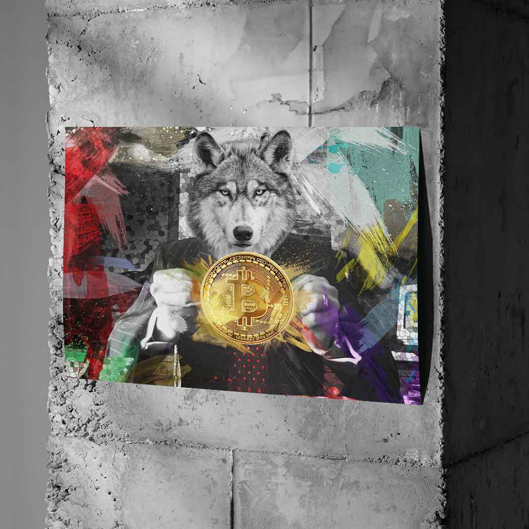 Bitcoin Wolf - Poster