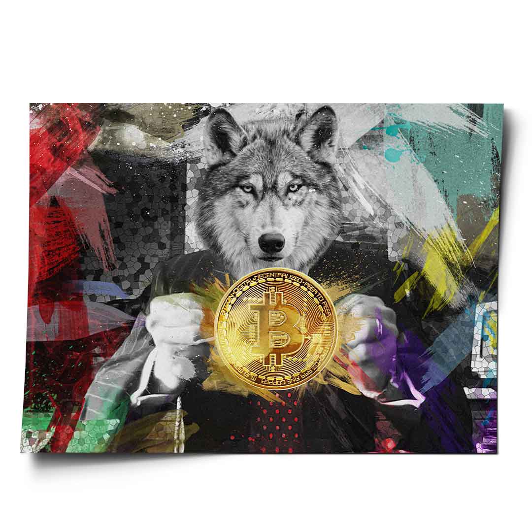 Bitcoin Wolf - Poster