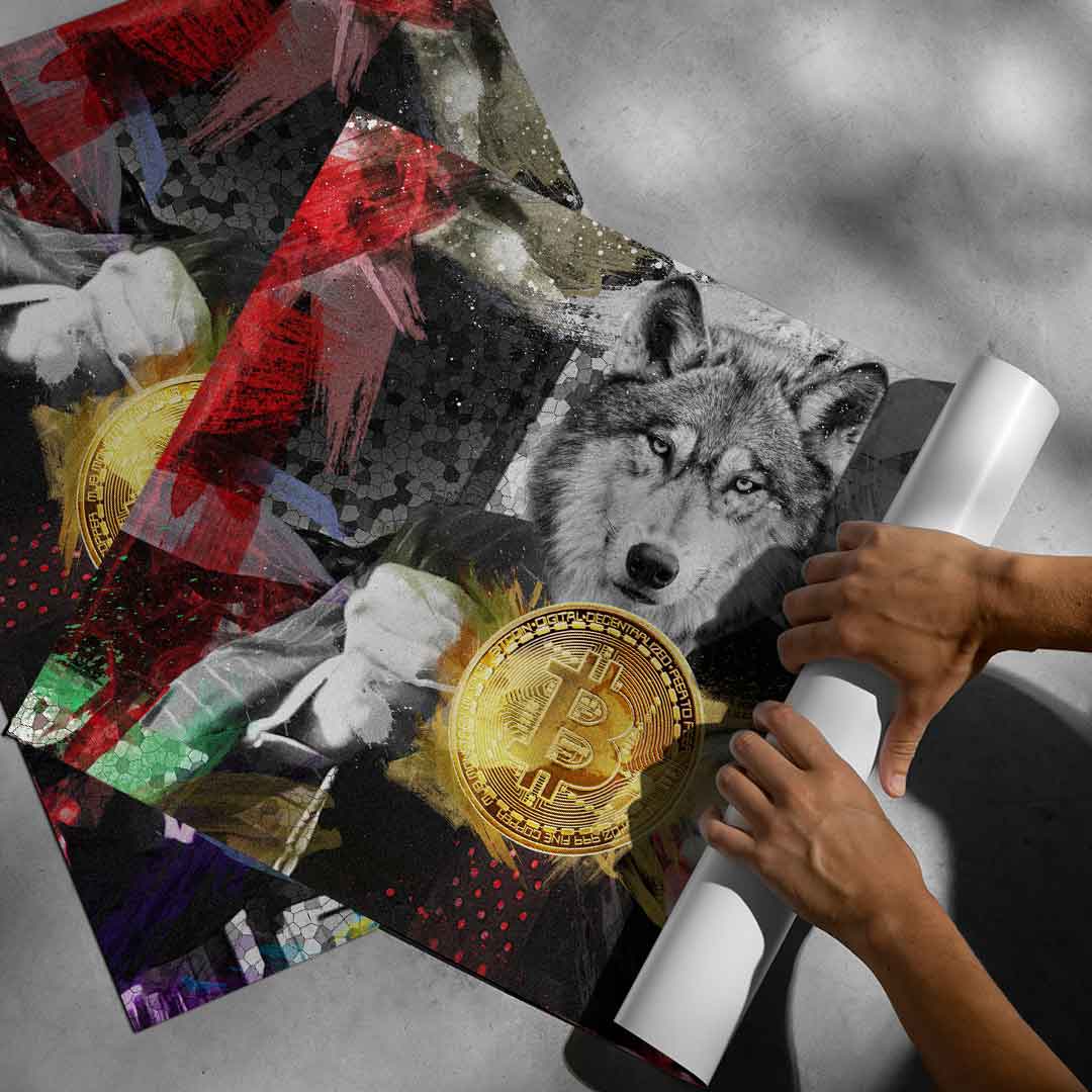 Bitcoin Wolf - Poster