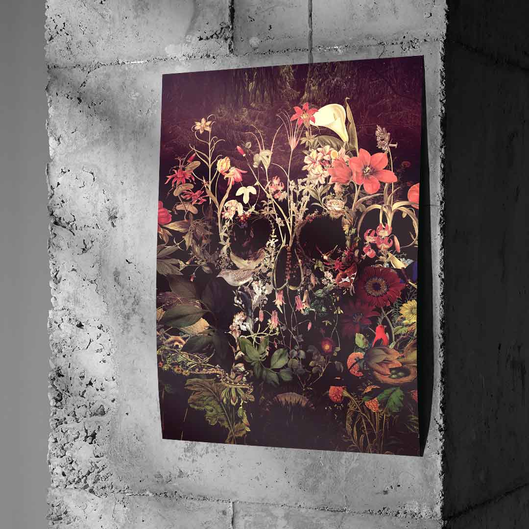 Bloom Skull - Poster