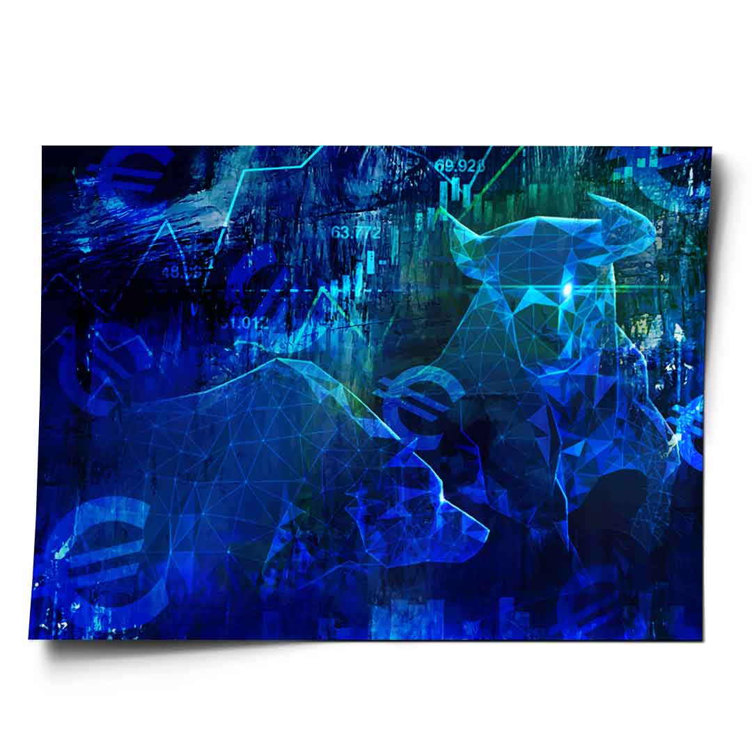 Blue Stock Market - Poster