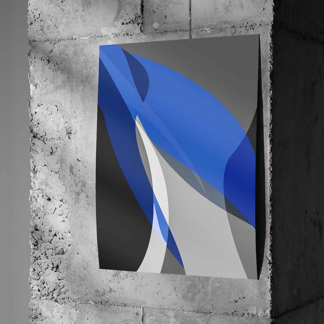 Blue and gray - poster