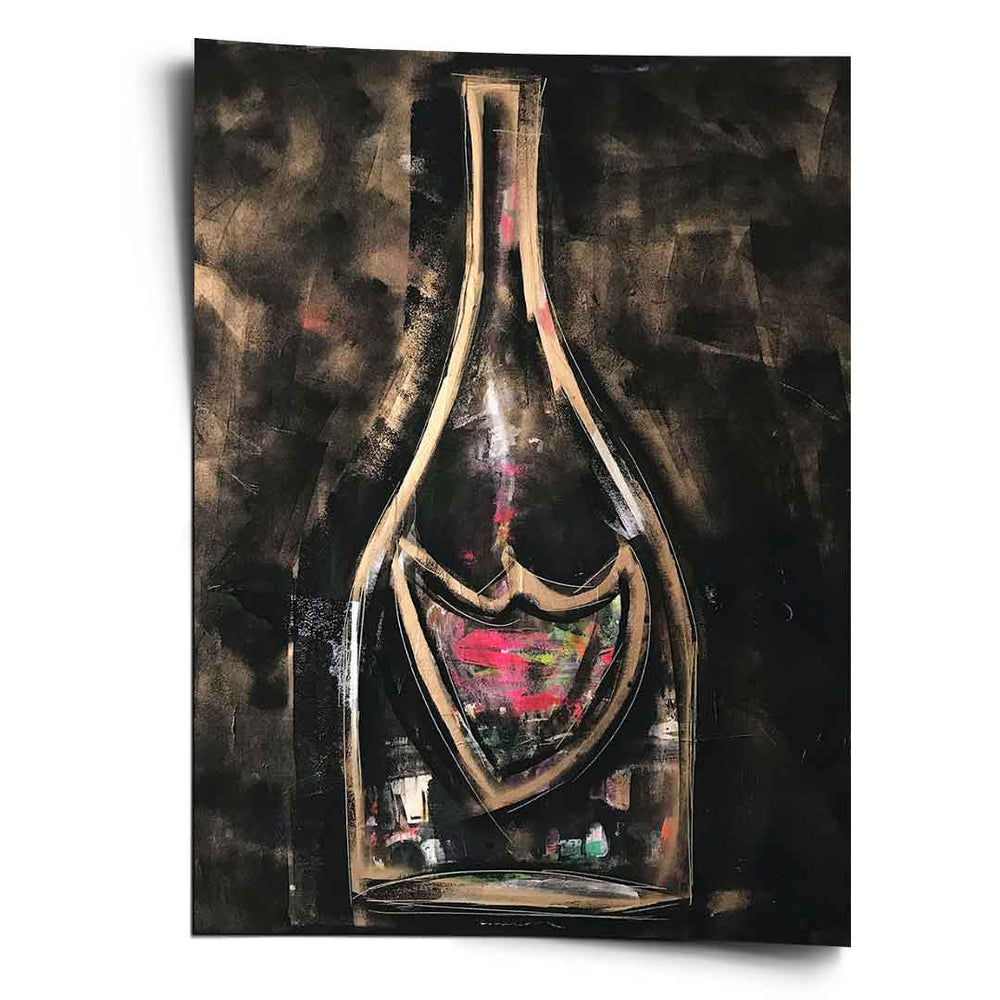 Bronze Champaign als Poster – Pop Art Wandbild von DOTCOMCANVAS®