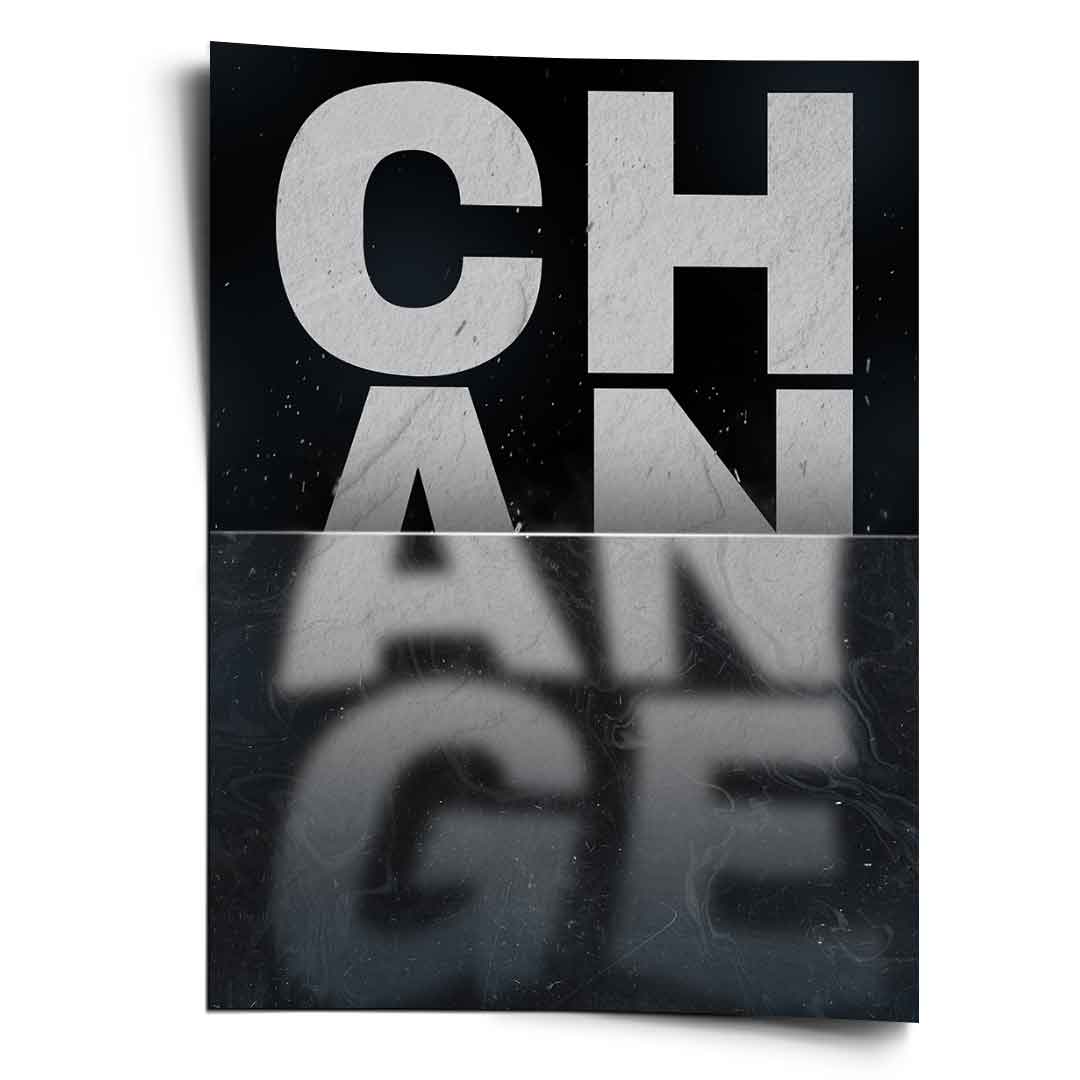 Poster Change black noble elegant art print Wall Art
