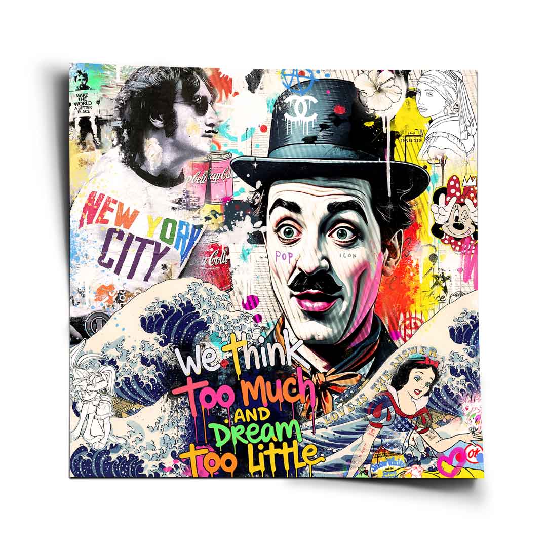 Chaplin Collage - Poster