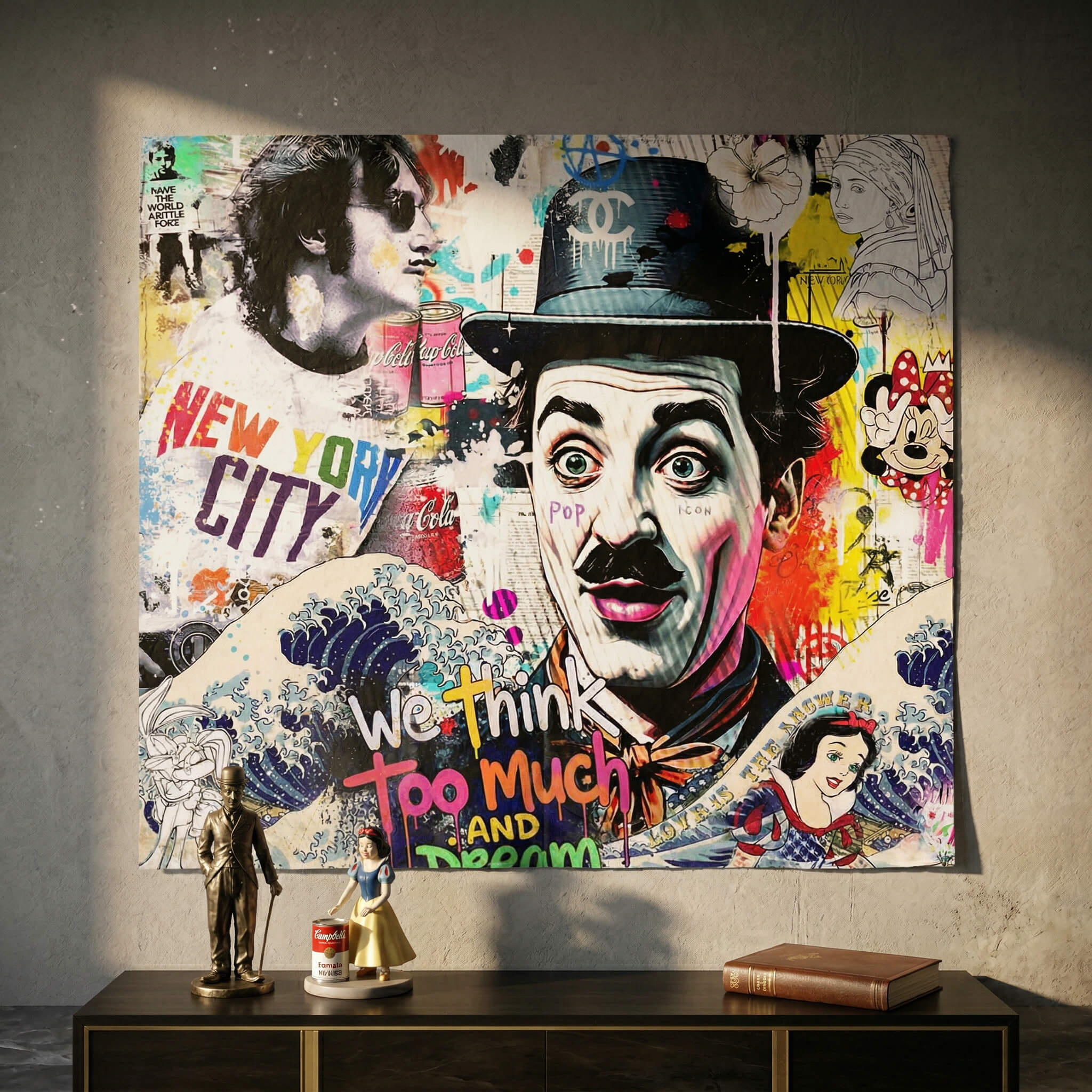 Chaplin Collage - Poster
