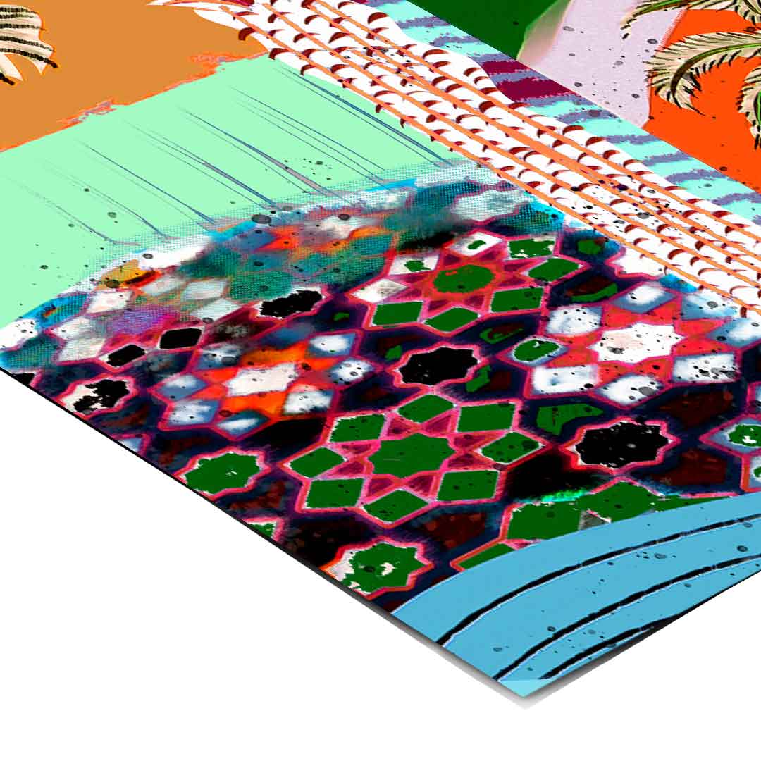 Colorful Palm Tree - Poster