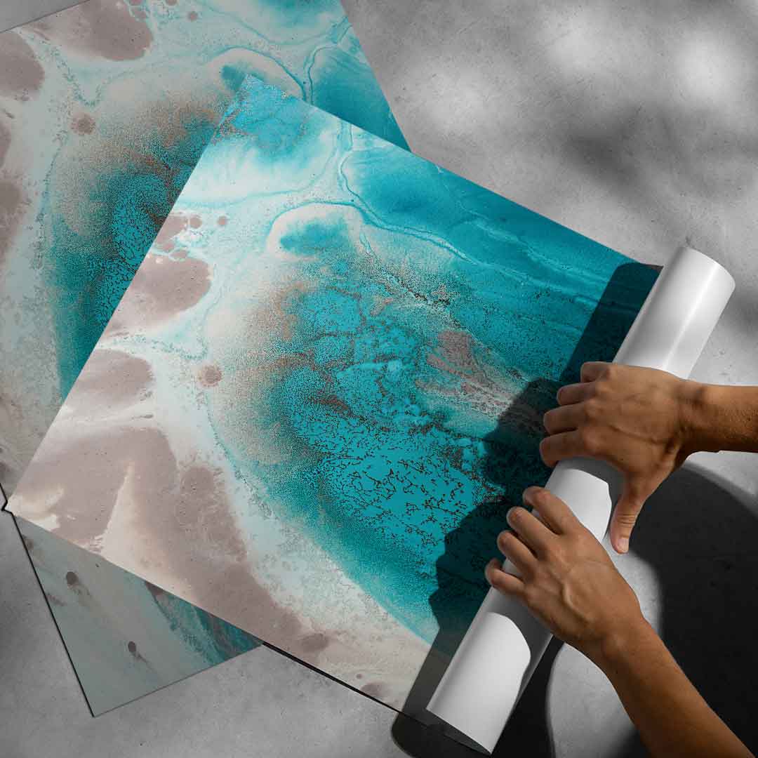 Coral Sea Flow 1 - Poster