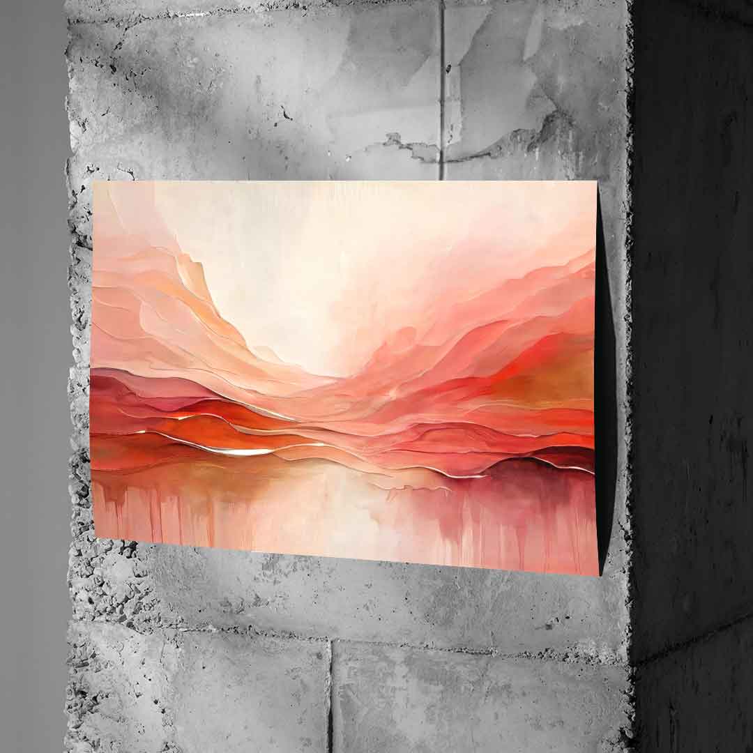 Crimson Peaks And Coral Valleys - Poster