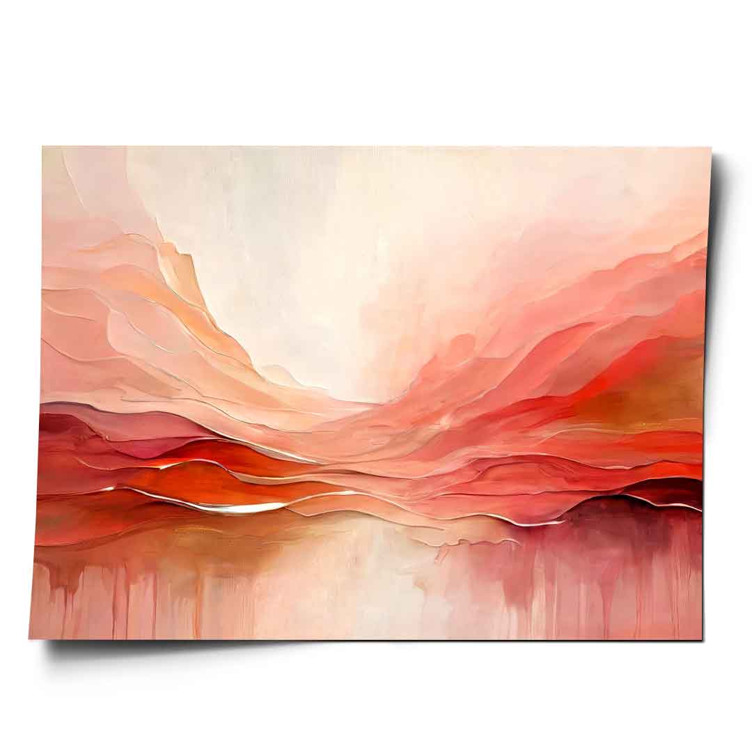 Crimson Peaks And Coral Valleys - Poster