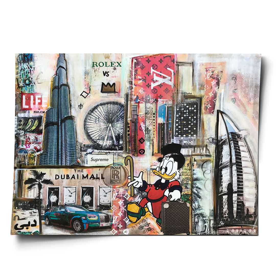 Scrooge McDuck in Dubai - Poster