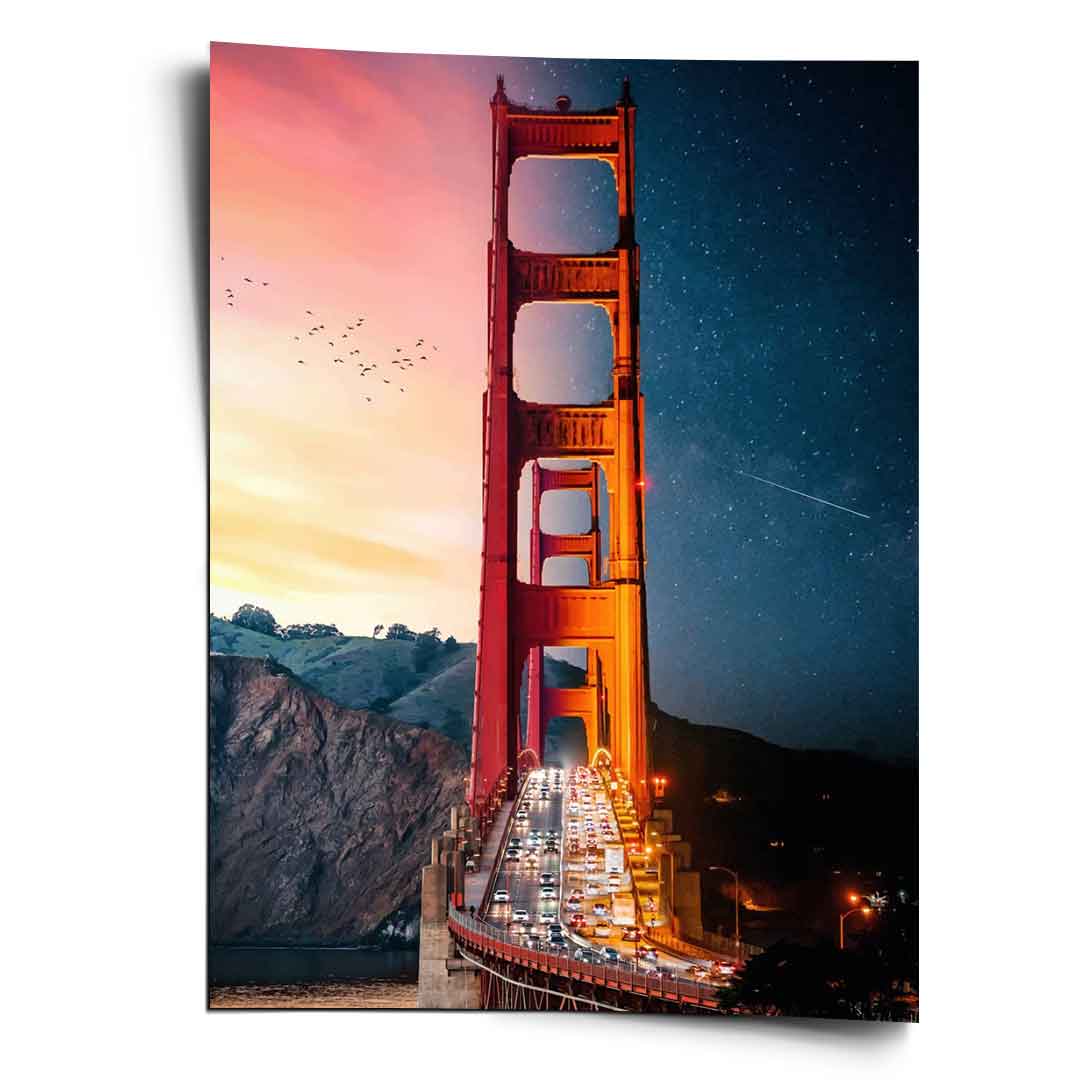 Day Night Bridge - Poster