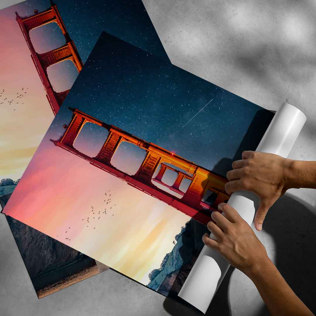 Day Night Bridge - Poster