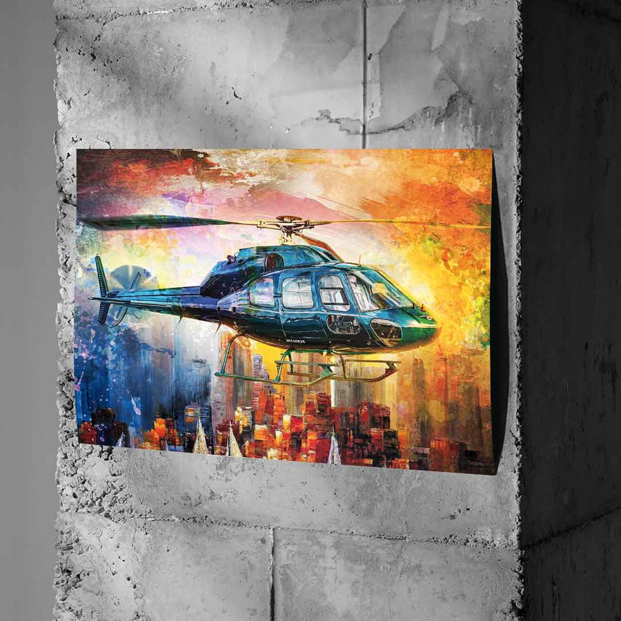 Plakat - Helikopter