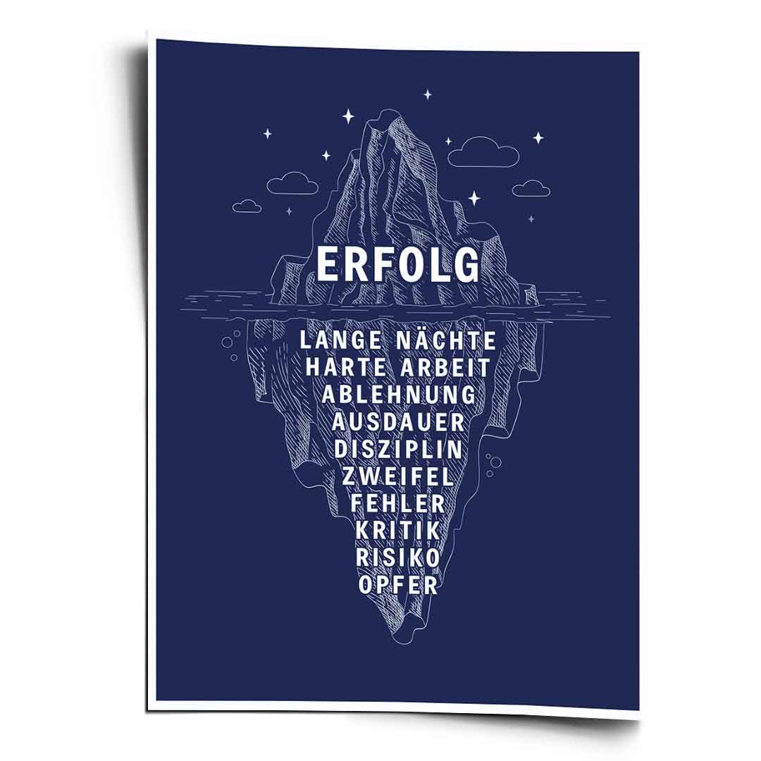 Eisberg des Erfolges #infografik - Poster