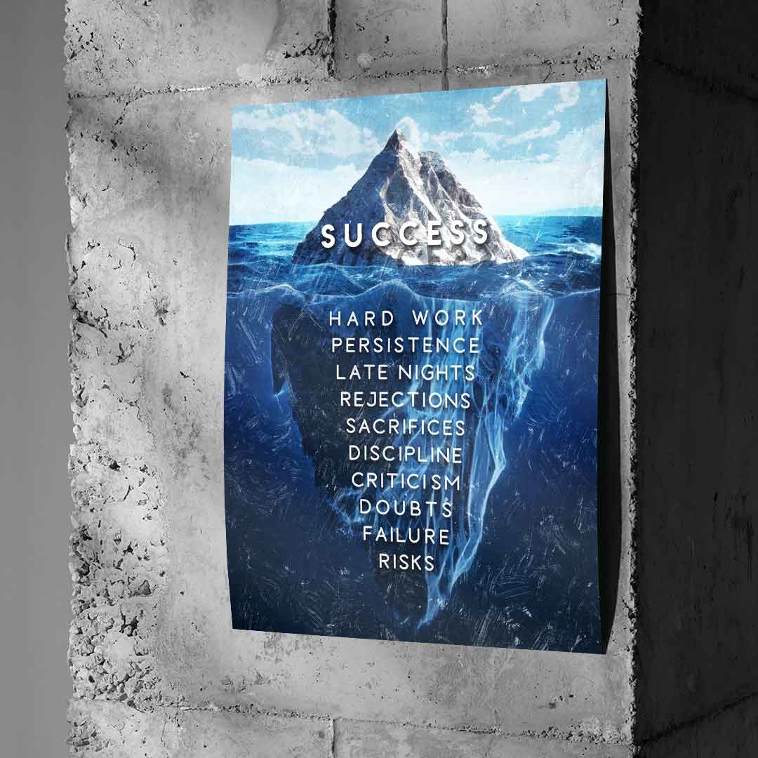 Eisberg of the success - poster