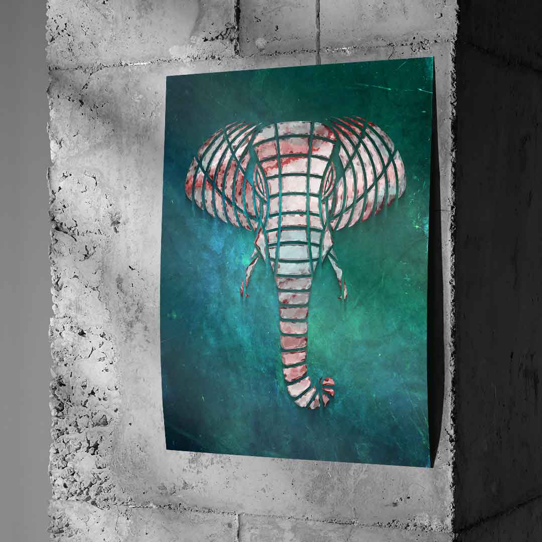 Elephant's Shape - Poster